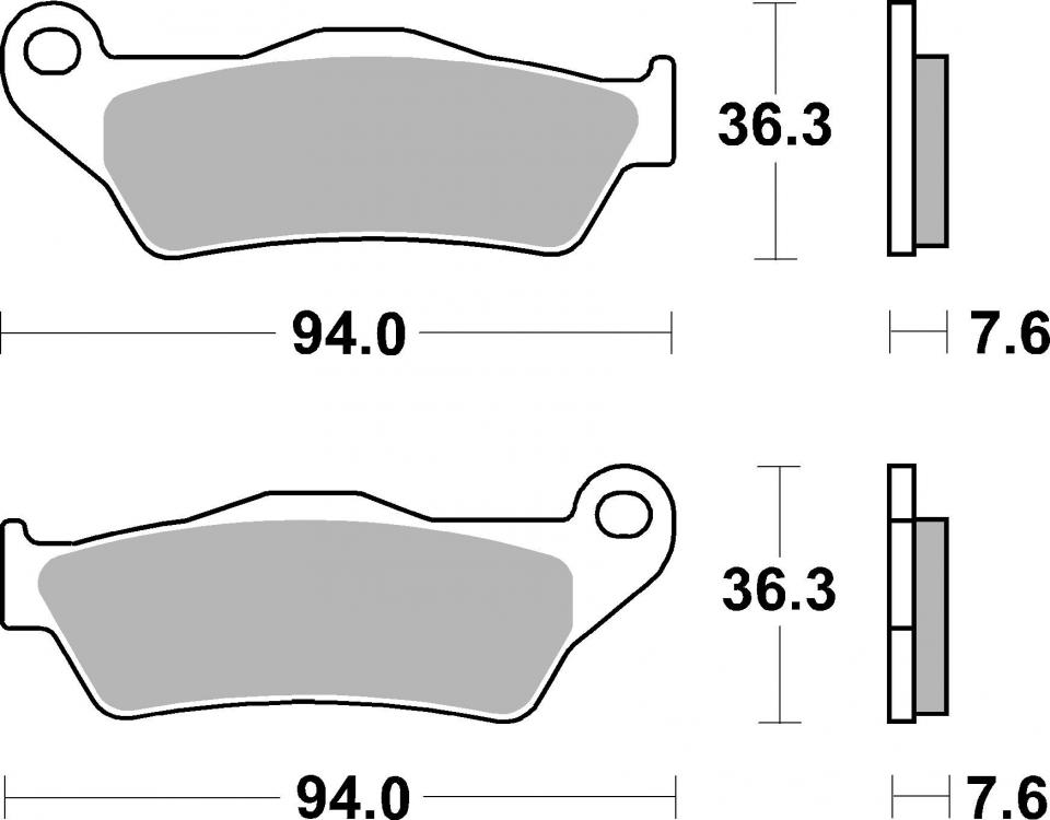 Plaquette de frein SBS pour Moto Benelli 450 BX 449 2008 à 2010 671RSI Neuf
