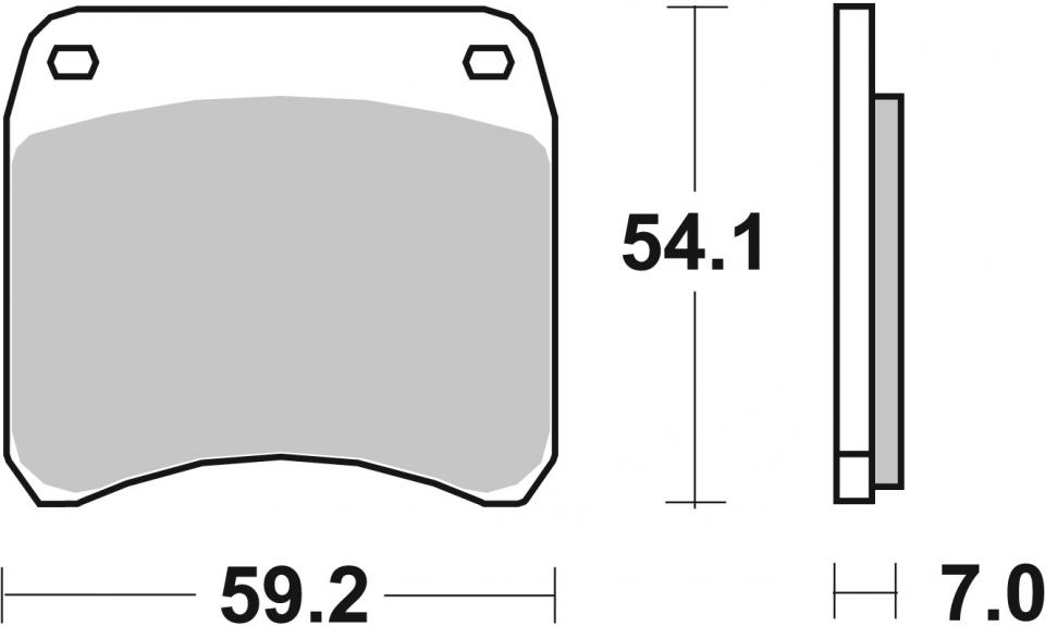 Plaquette de frein pour  