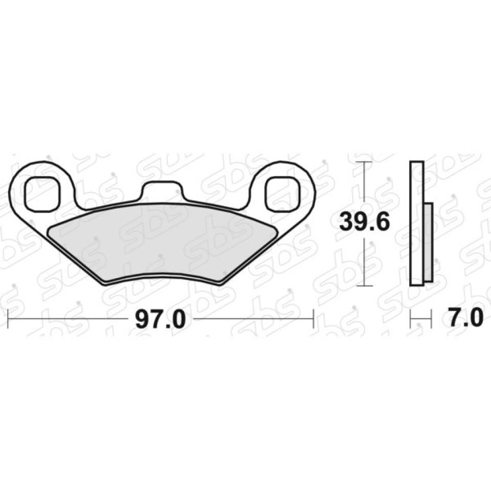 Plaquette de frein SBS pour quad Polaris 250 Trail blazer 1990 à 2007 716ATS Neuf