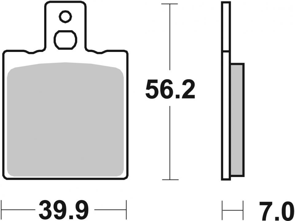 Plaquette de frein pour  