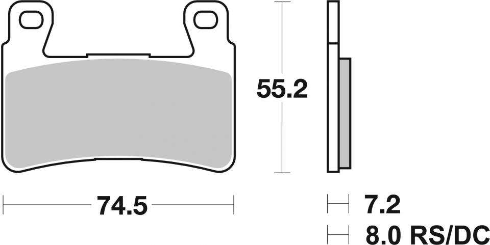 Plaquette de frein pour  