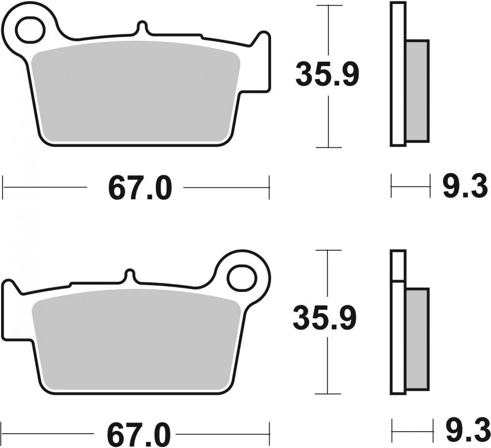 Plaquette de frein SBS pour moto Aprilia 450 RXV 2006 à 2012 790SI Neuf