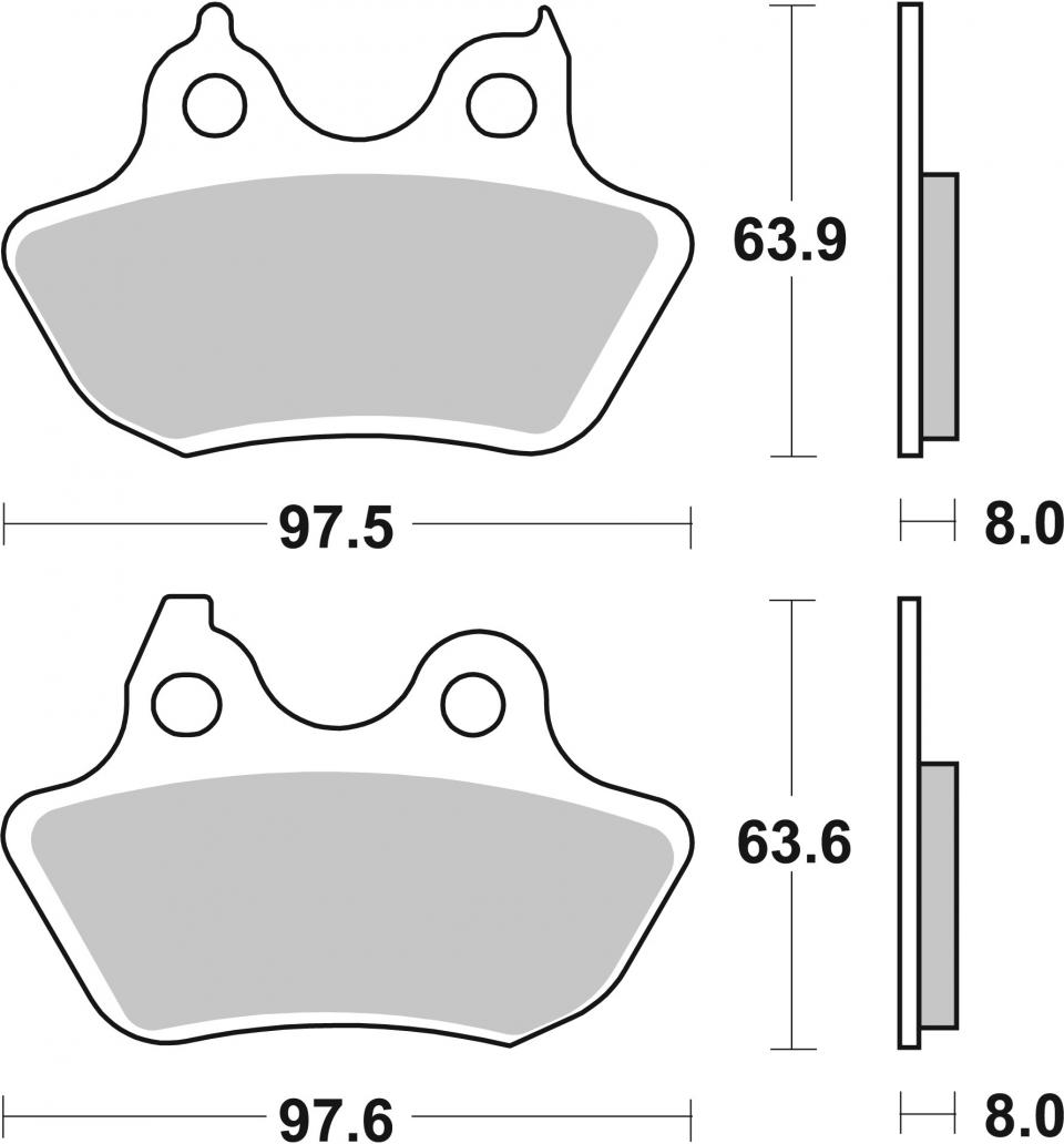 Plaquette de frein pour  