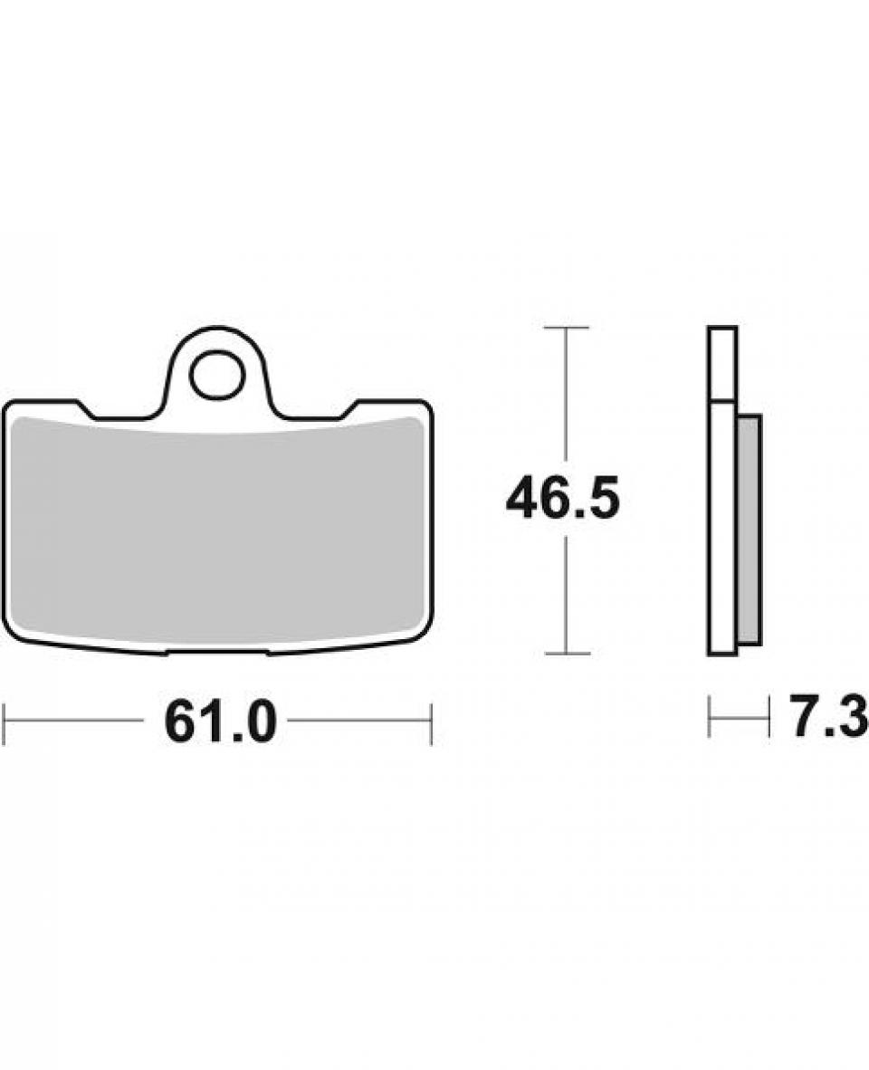 Plaquette de frein pour  