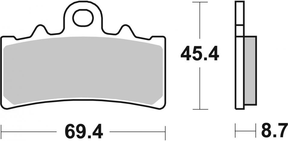 Plaquette de frein SBS pour Auto 877DC Neuf