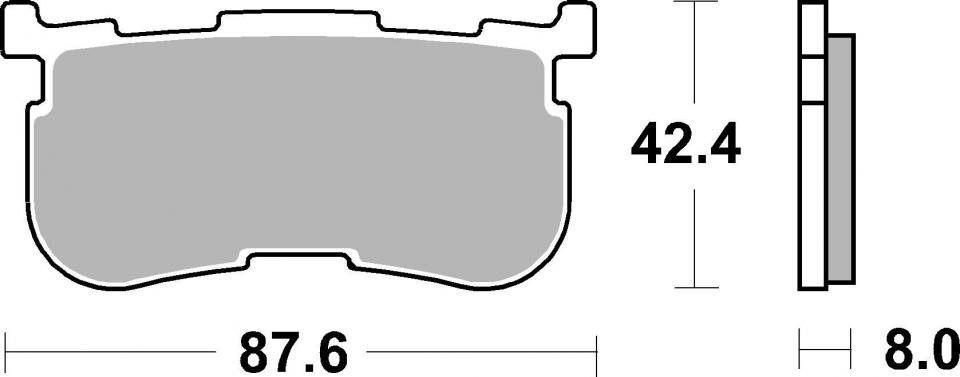 Plaquette de frein pour  