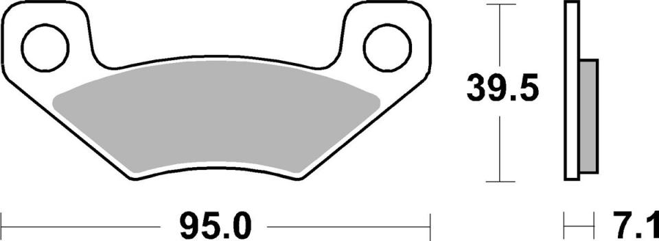 Plaquette de frein pour  