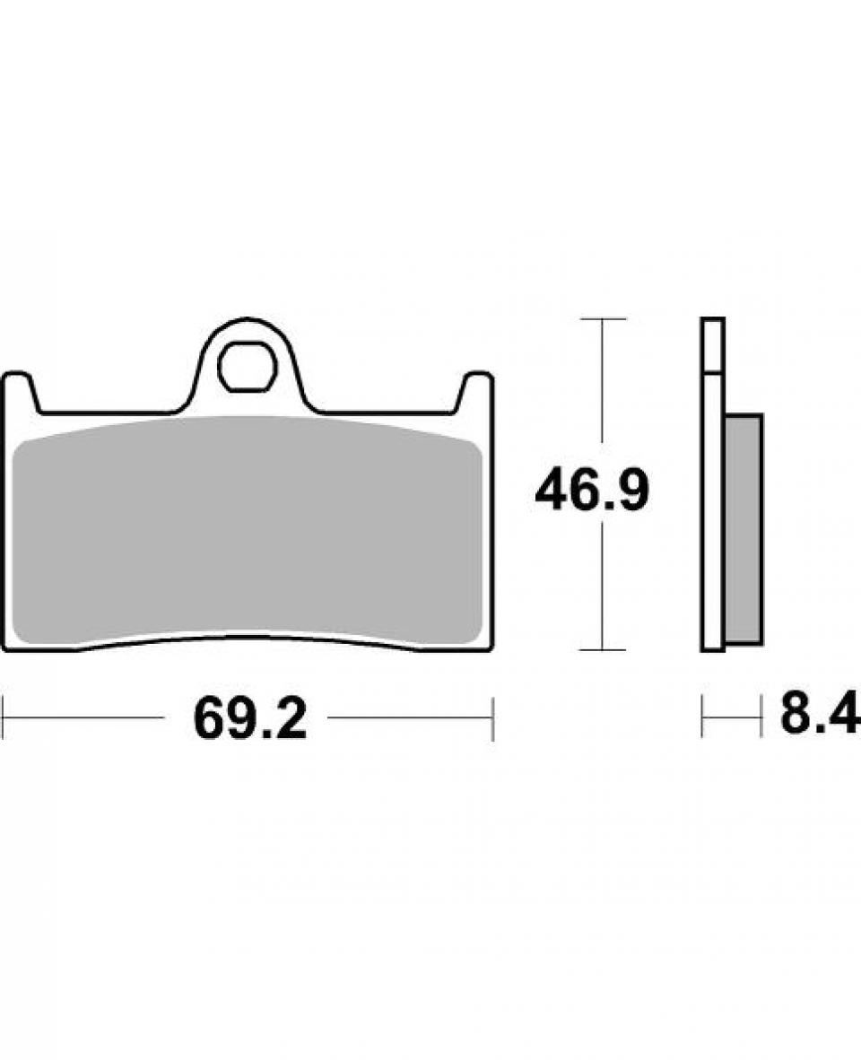 Plaquette de frein pour  