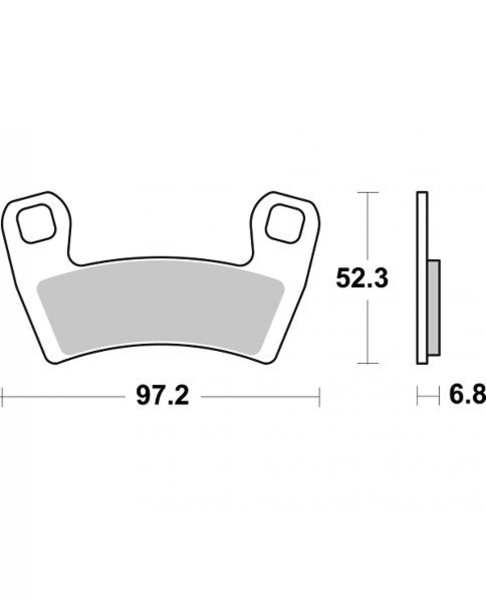 Plaquette de frein pour  