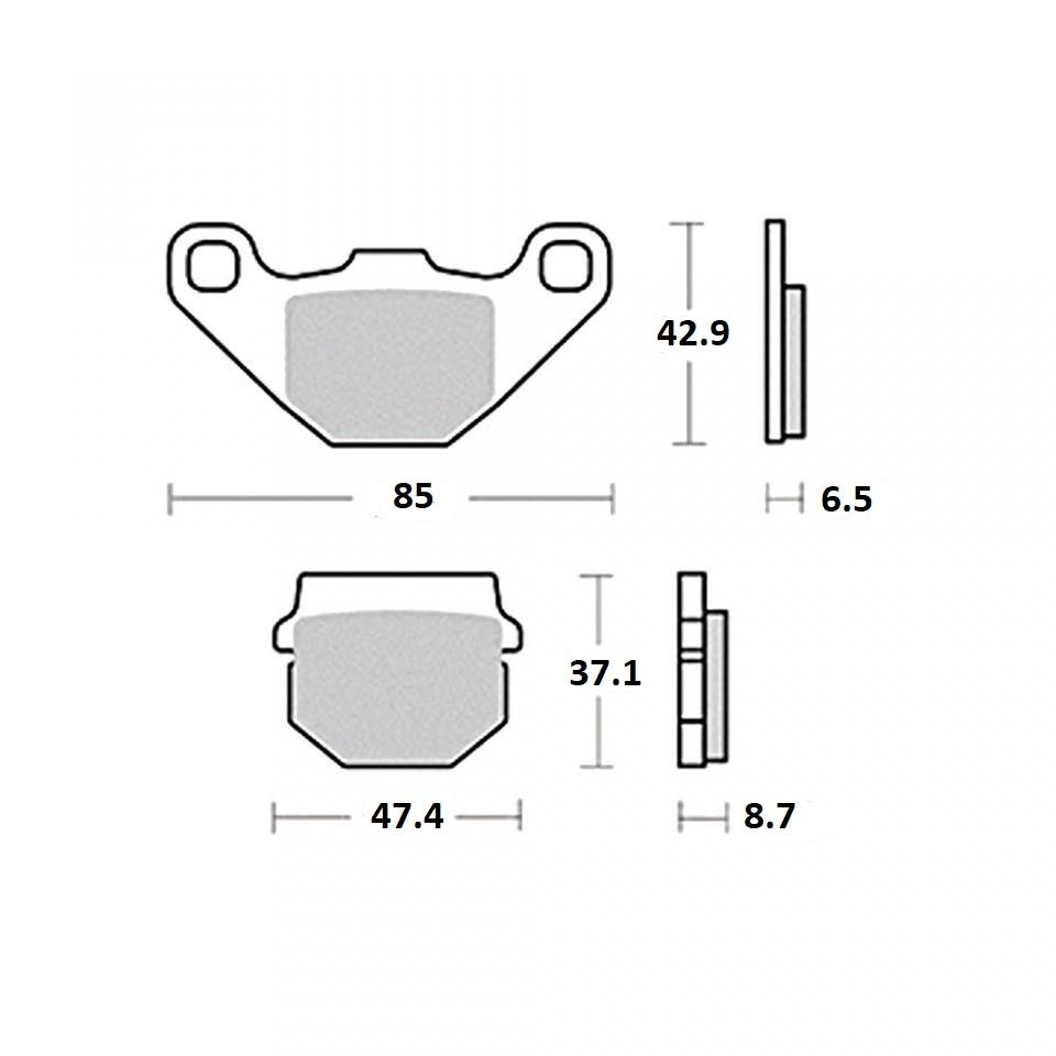 Plaquette de frein CL BRAKES pour Scooter QUADRO 400 Qooder Neuf