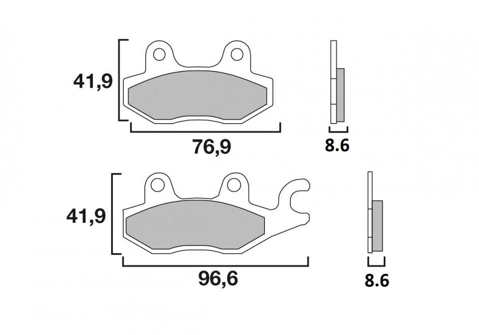 Plaquette de frein CL BRAKES pour moto MBK 50 X-Power 3036-SC 9079Q-07003 Neuf