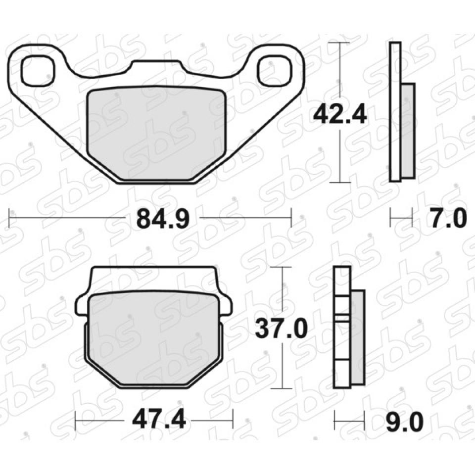 Plaquette de frein SBS pour moto Aprilia 50 RS4 2012 à 2020 101HF Neuf