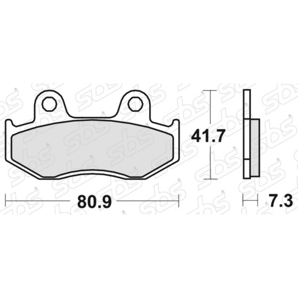 Plaquette de frein SBS pour scooter Honda 100 SCV Lead 2003 à 2006 104HF Neuf
