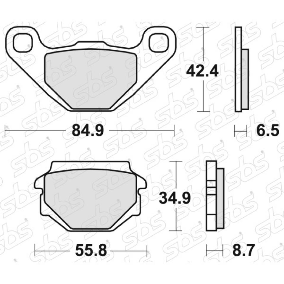 Plaquette de frein SBS pour scooter Malaguti 50 F10 1993 113HF Neuf