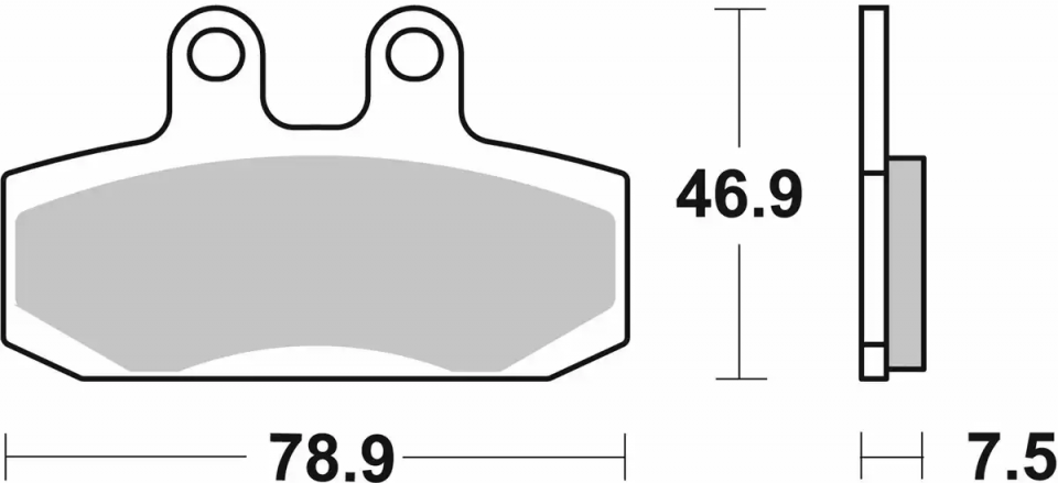 Plaquette de frein SBS pour Scooter Honda 100 BALI SJ 1997 à 2003 124HF Neuf