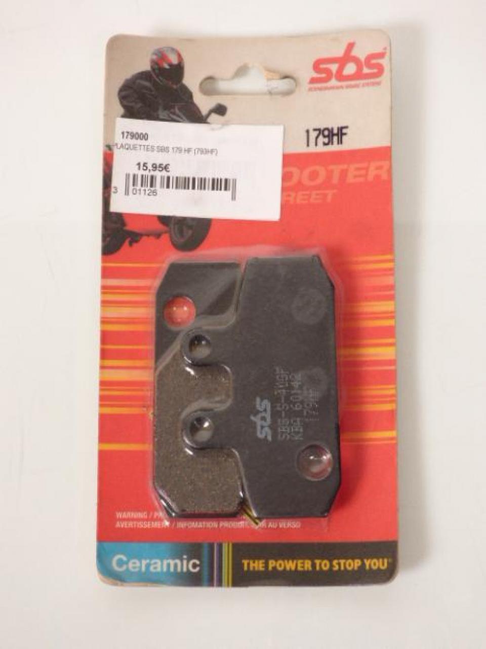 Plaquette de frein SBS pour Scooter Aprilia 500 Atlantic 2002 à 2005 179HF Neuf