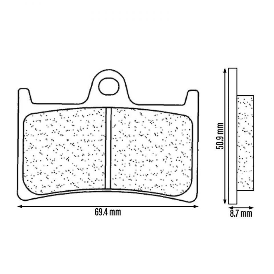 Plaquette de frein CL BRAKES pour Moto Yamaha 1000 FZ1 Fazer 2001 à 2005 2361 C60 / AV Racing Neuf