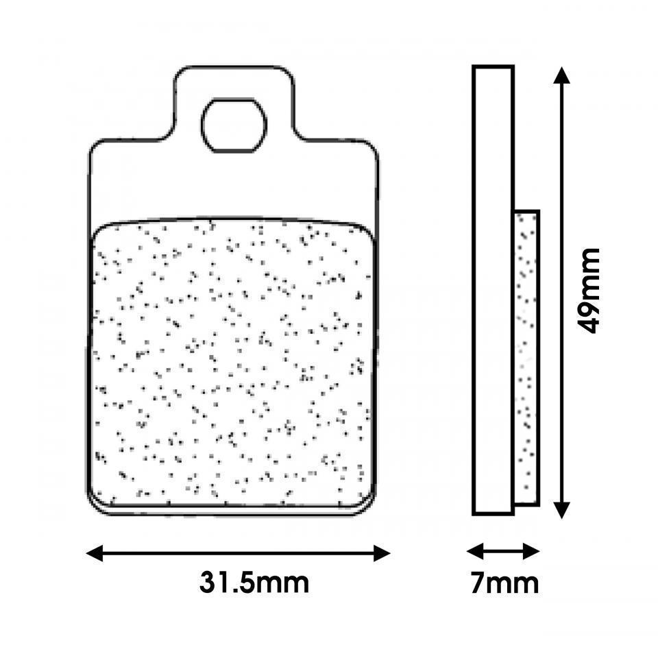 Plaquette de frein CL BRAKES pour scooter Piaggio 50 Free 3045SC Neuf