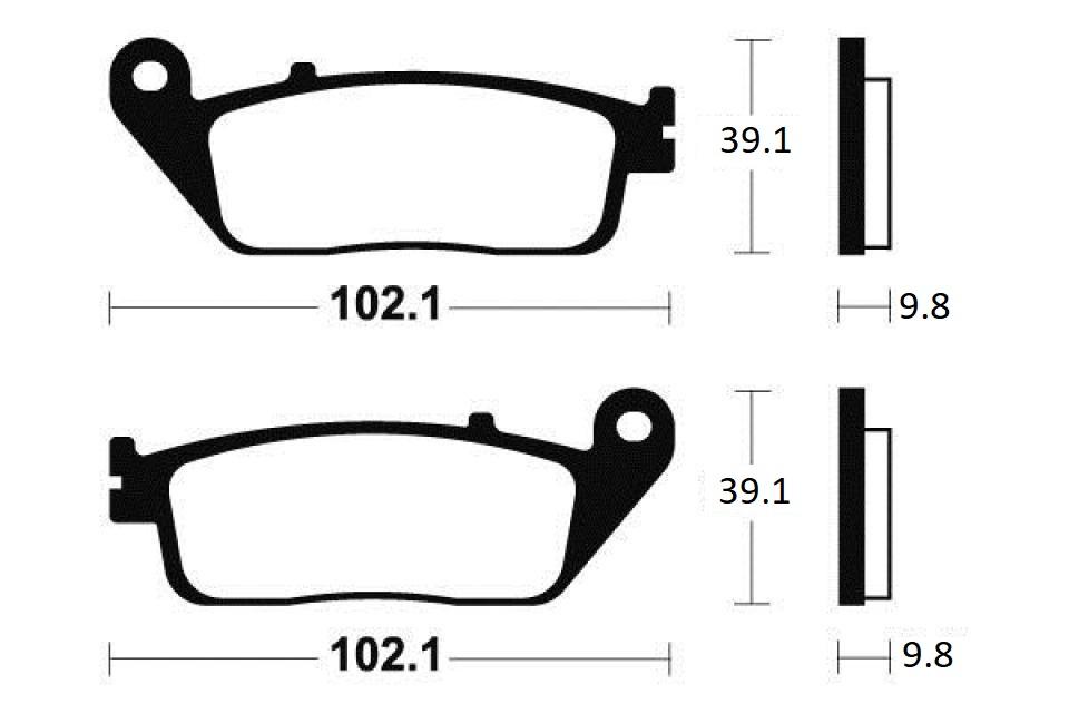 Plaquette de frein Brembo pour Moto Yamaha 1700 MT-01 2009 RP186 / AR Neuf
