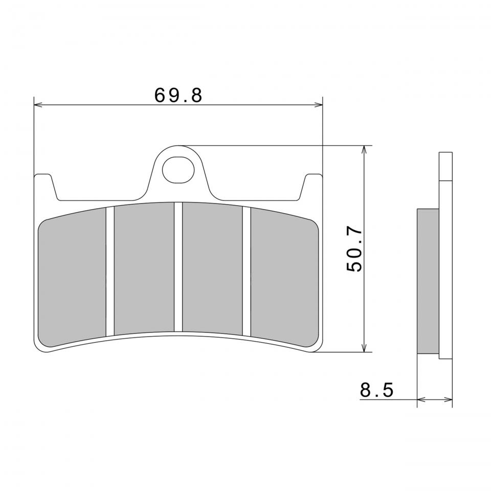 Plaquette de frein Nissin pour Moto Yamaha 1000 FZ1 Fazer 2006 à 2012 Neuf
