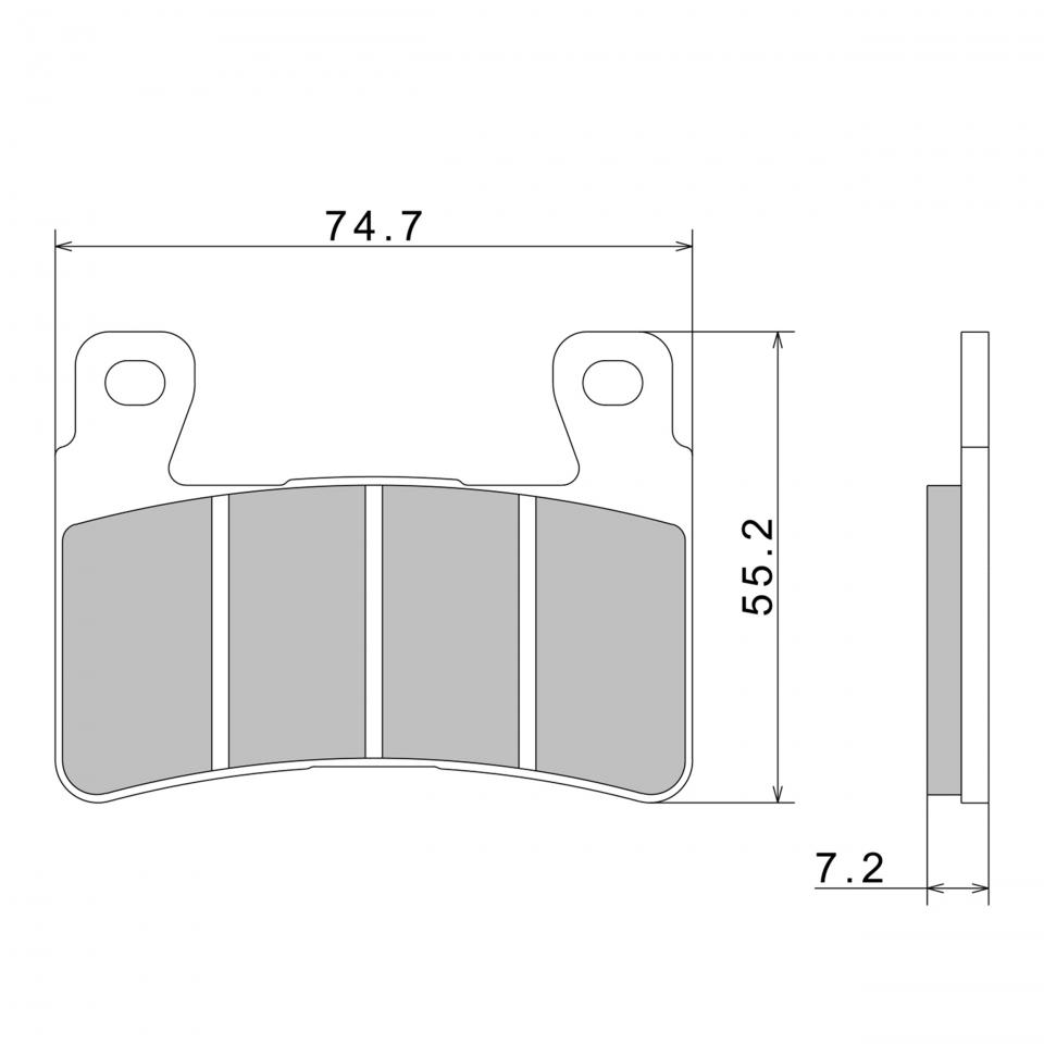 Plaquette de frein Nissin pour Moto Ducati 944 St2 1997 à 2001 Neuf