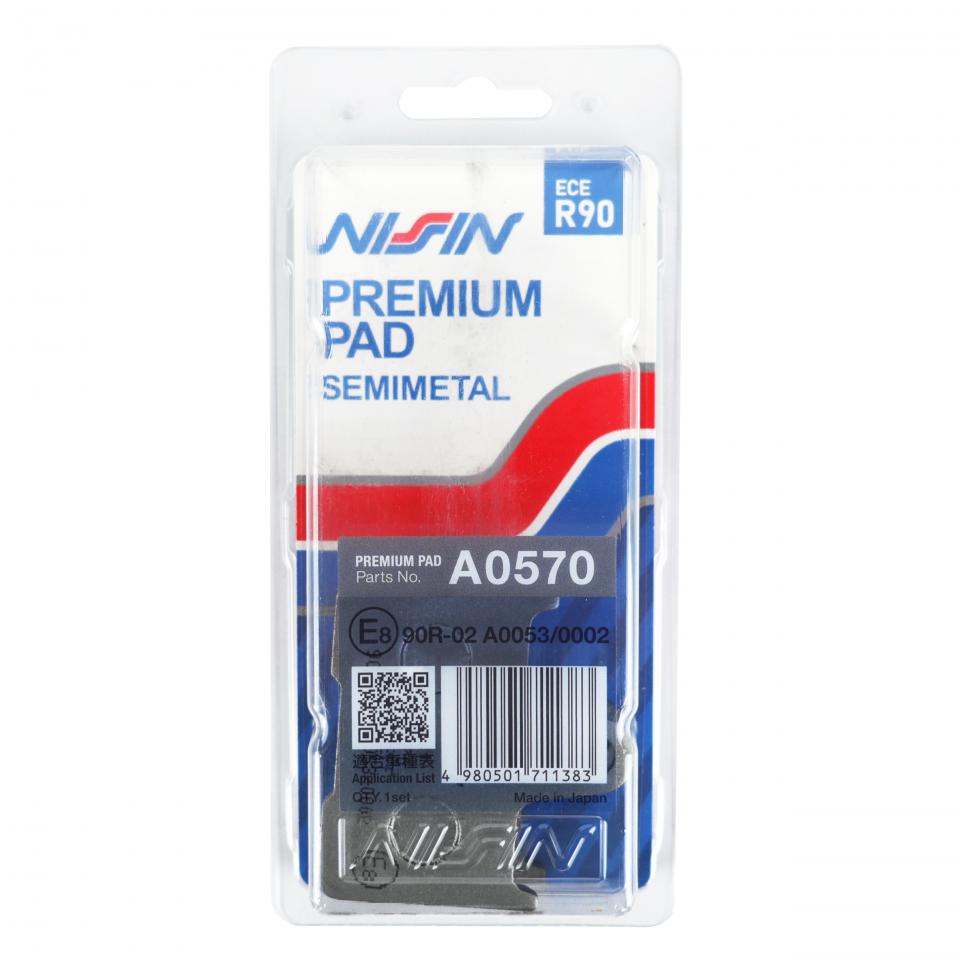 Plaquette de frein Nissin pour Moto Suzuki 1000 Gsx-R R 2004 à 2006 Neuf