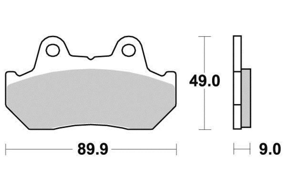 Plaquette de frein Perftec pour moto Honda 1100 CB 1981 à 1983 AVD AVG S1044N