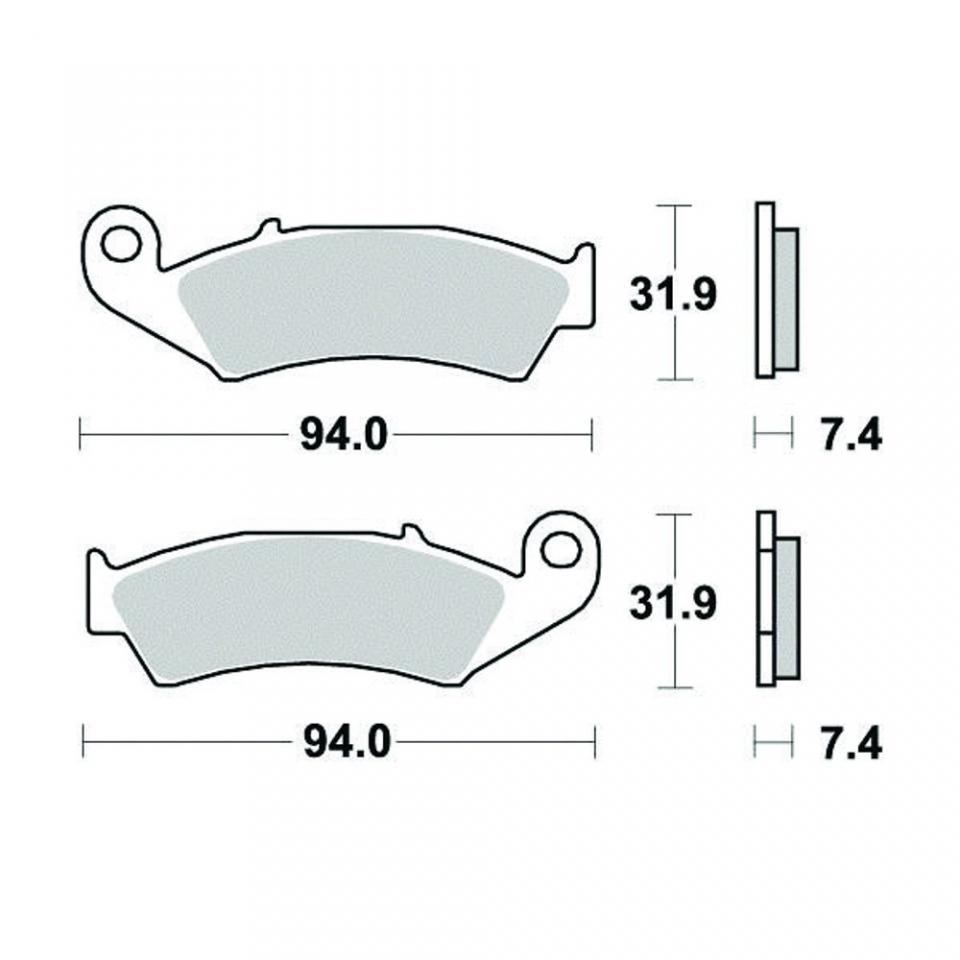 Plaquette de frein Bestop pour moto Honda 125 Cr R 1987 à 1994 AV Neuf