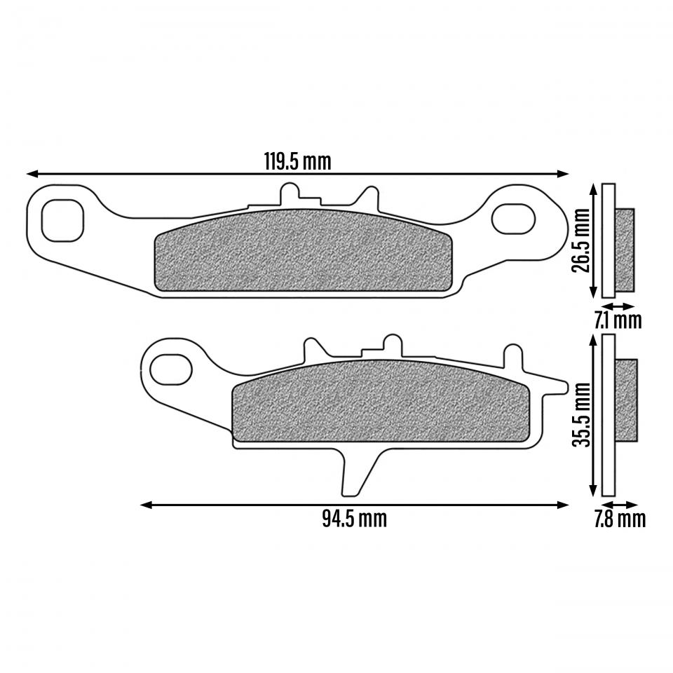Plaquette de frein Newfren pour Moto Suzuki 85 RM 2005 à 2022 Neuf