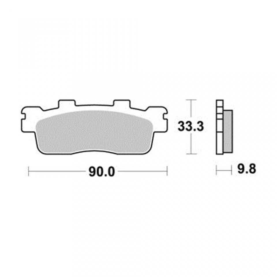 Plaquette frein Perftec pour scooter Kymco 125 Dink Street 2009 à 2010 AR Neuf