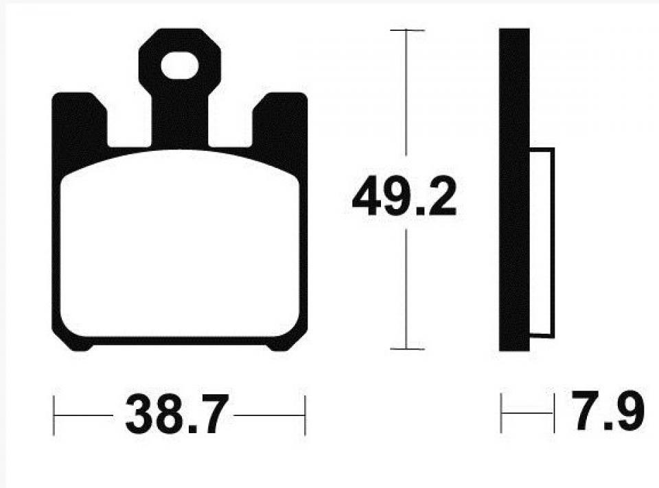 Plaquette de frein Tecnium pour moto Suzuki 1600 M intruder 2005-2006 MF288 Neuf
