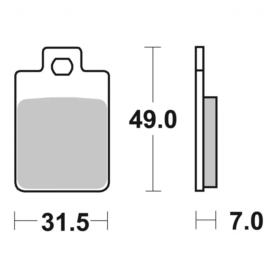 Plaquette de frein Brembo pour Scooter Aprilia 50 SR Après 1996 Neuf