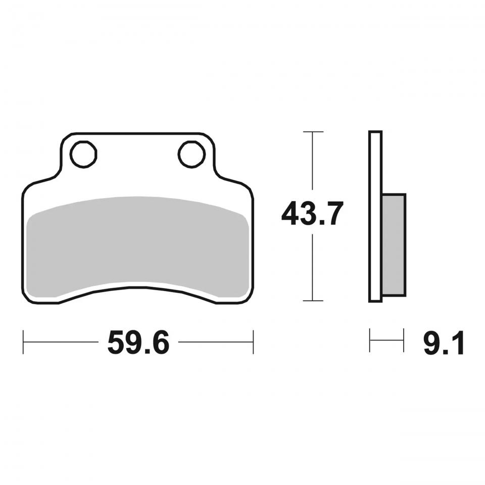 Plaquette de frein Brembo pour Scooter Generic 125 Ideo Après 2005 Neuf