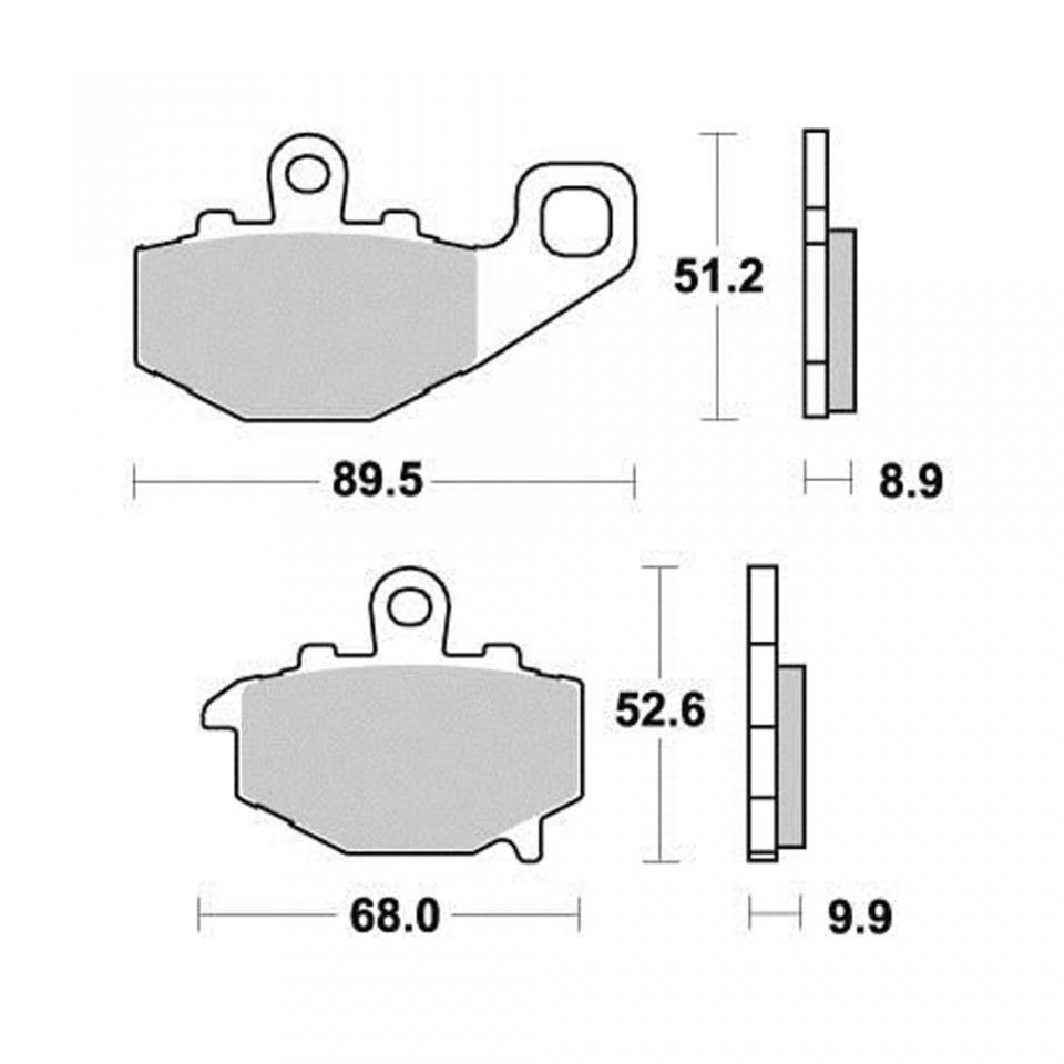 Plaquette de frein AP Racing pour moto Kawasaki 550 ZR Zephyr 1994-1999 AR Neuf