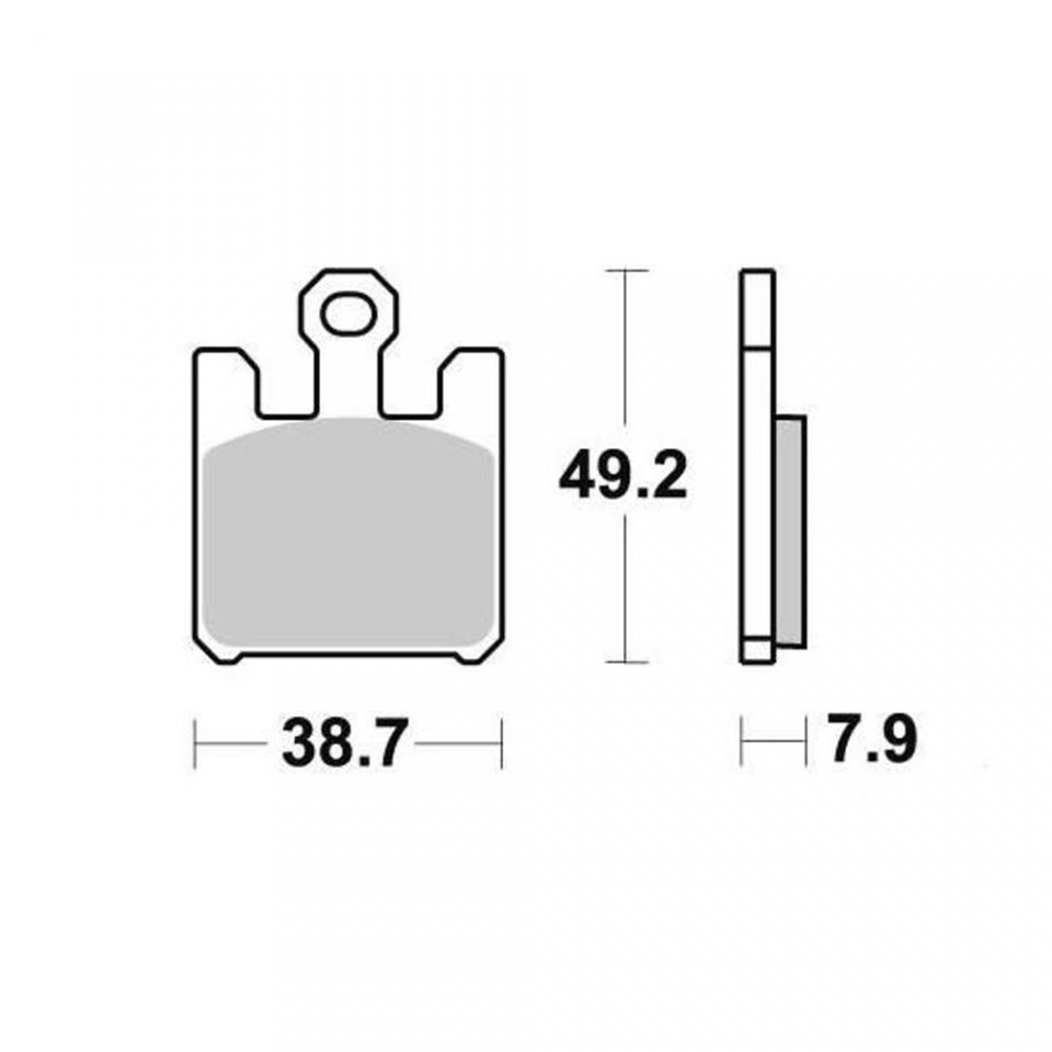 Plaquette de frein AP Racing pour moto Derbi 660 Mulhacen 2006-2009 AV LMP388SF Neuf