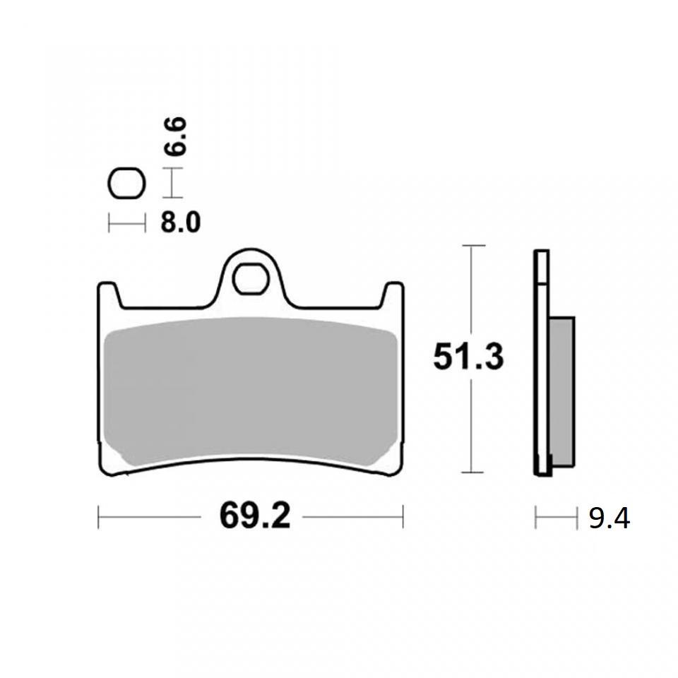 Plaquette de frein Ferodo pour moto Yamaha 125 TZR RR FDB605EFP Neuf