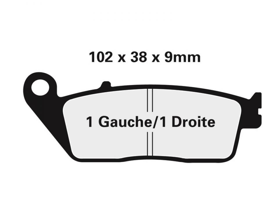 Plaquette de frein Nissin pour moto Honda 1100 St Pan European Abs 2P202NS Neuf