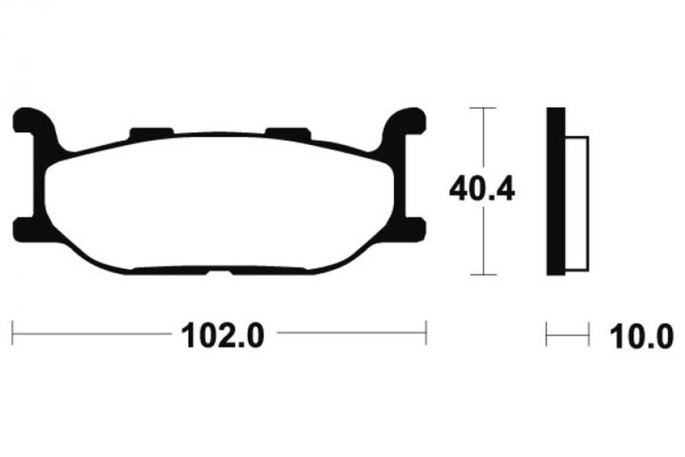 Plaquette de frein Brembo pour Moto Yamaha 600 Diversion 1991 à 1997 07YA27SA Neuf