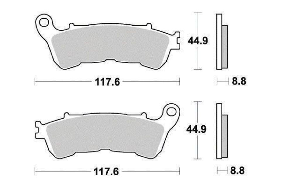 Plaquette de frein Brembo pour Scooter Honda 400 SW-T 2009 à 2012 07HO57.SA / AV Neuf