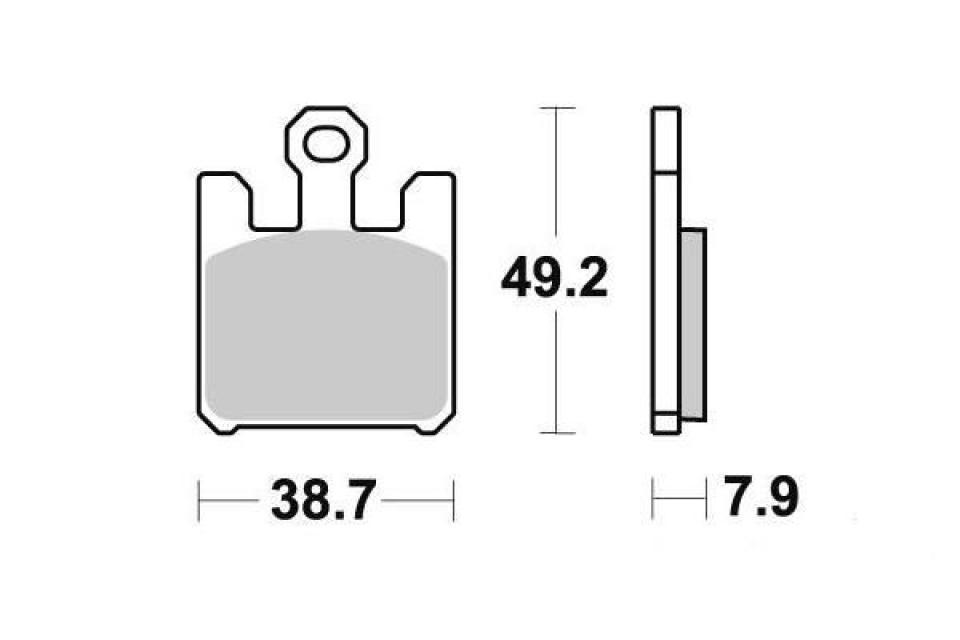 Plaquette de frein Brembo pour moto Kawasaki 1000 ZX10R 2004 à 2007 07SU26.SA AV