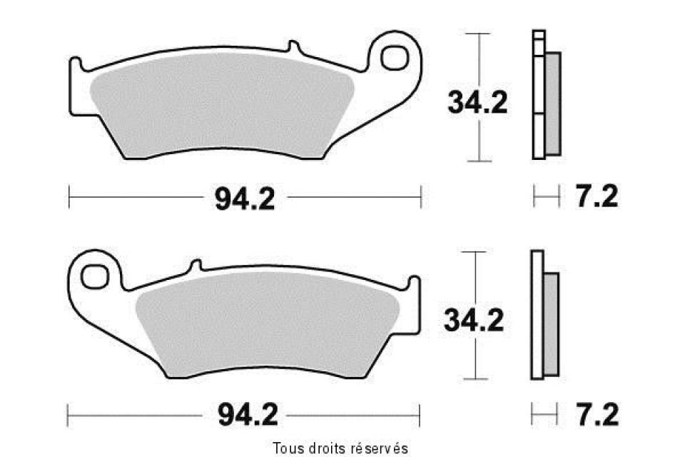 Plaquette de frein Vesrah pour Moto Honda 250 Cr-F X 2004 à 2009 AV Neuf