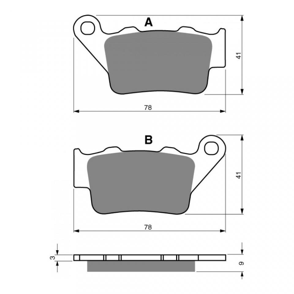 Plaquette de frein Gold Fren pour Moto Husqvarna 510 TC 2004 à 2005 ARD Neuf