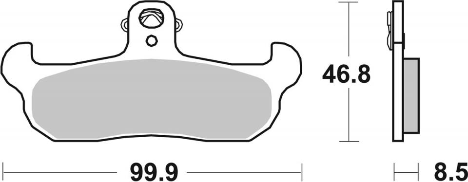 Plaquette de frein SBS pour Moto Cagiva 125 WMX 1987 à 1992 608SI Neuf