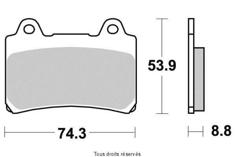 Plaquette de frein Vesrah pour Moto Yamaha 1300 Xvz Venture Royal 1986 à 1995 AVG / AVD Neuf