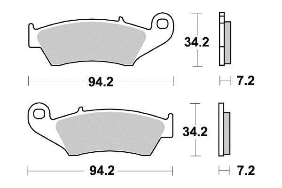 Plaquette de frein Vesrah pour Moto Beta 250 RR 2005 à 2007 VD-161JL Neuf