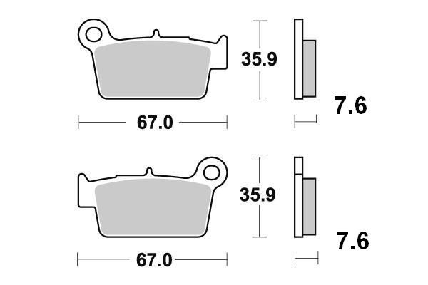 Plaquette de frein Sifam pour Moto Fantic 125 XE 2T 2020 à 2023 AR Neuf