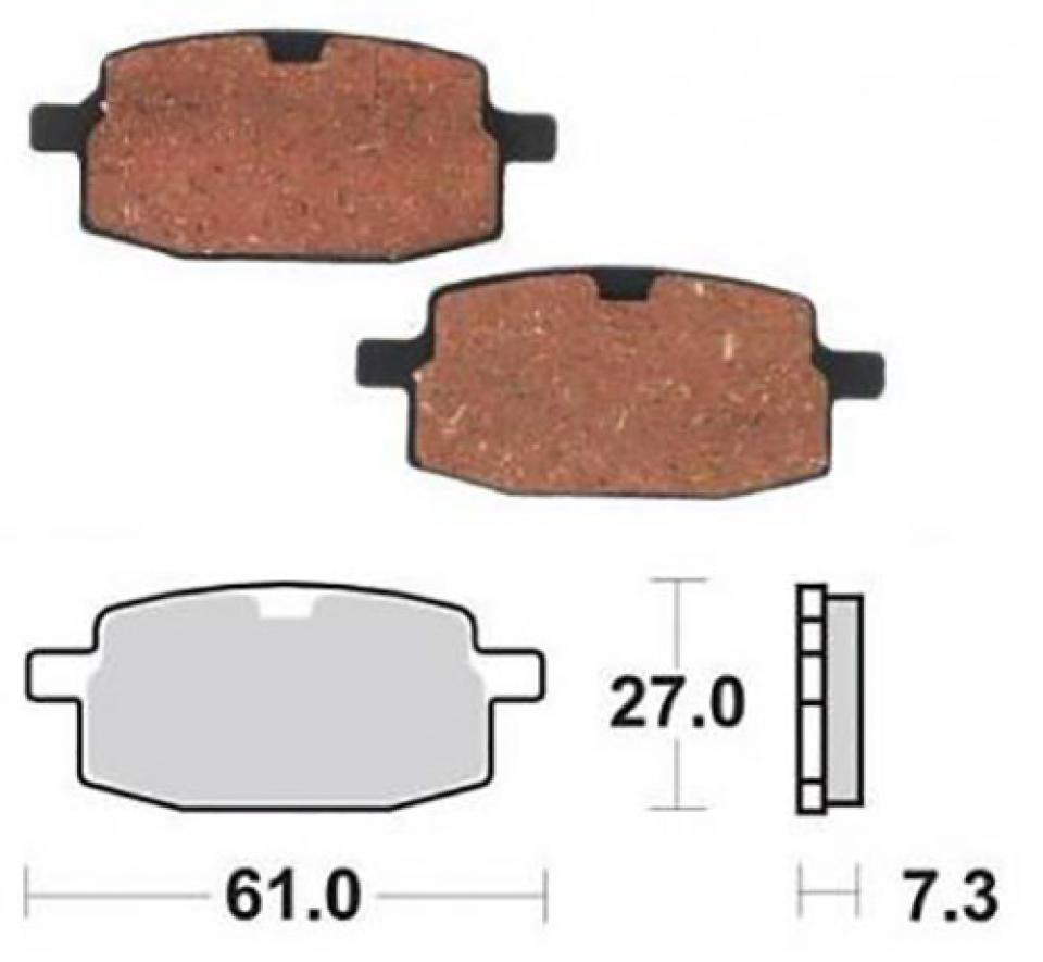 Plaquette de frein pour scooter Chinois 50 Little fish XT50LFBFP1 Neuf