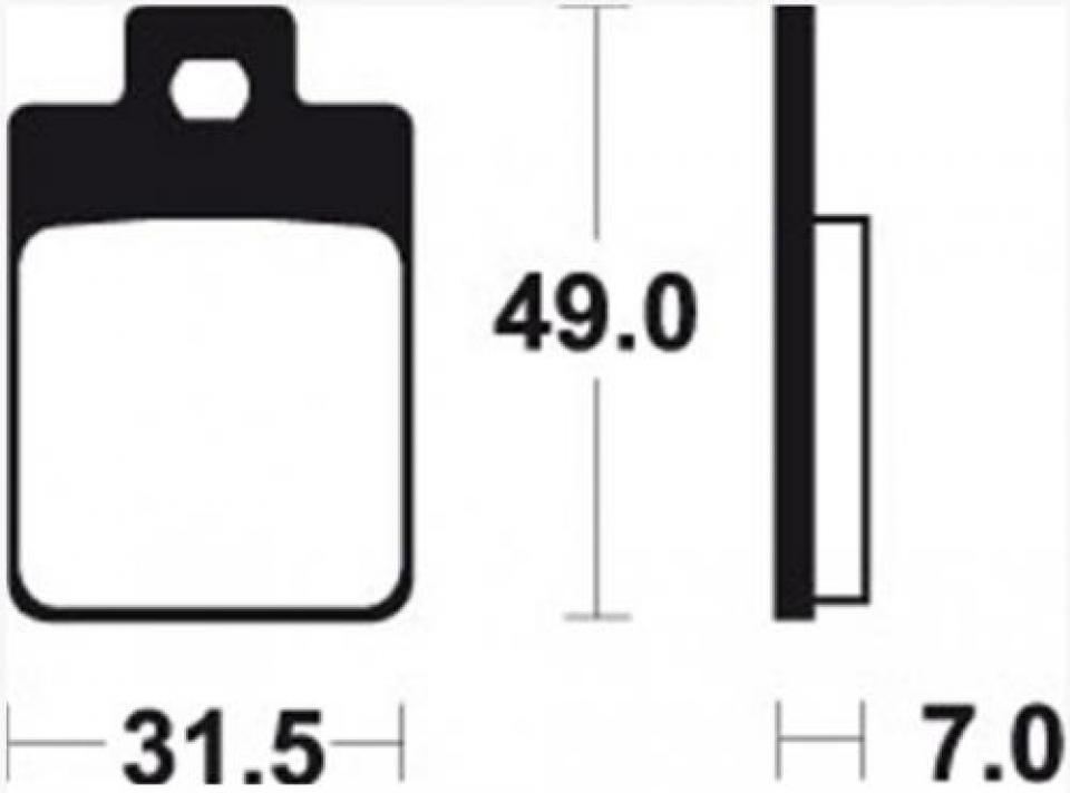 Plaquette de frein One pour scooter Piaggio 50 Free 1993-1996 Neuf