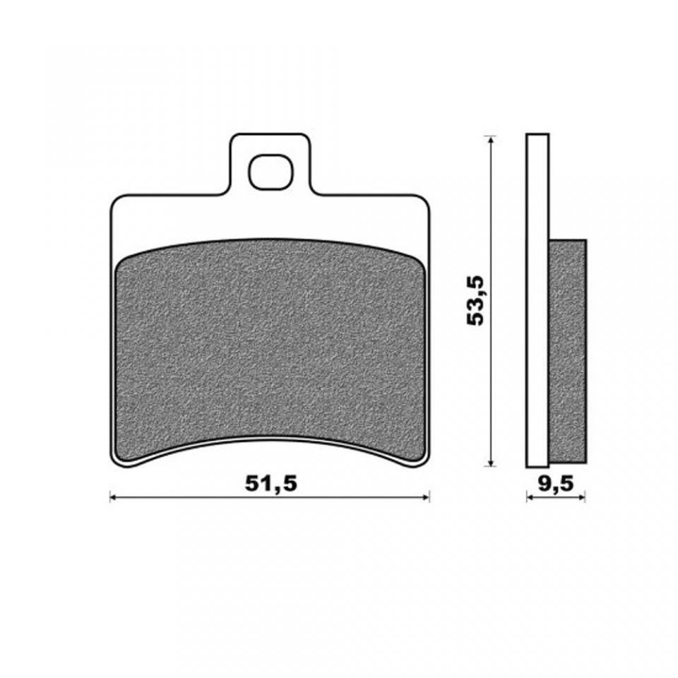 Plaquette de frein One pour scooter Aprilia 250 Leonardo 1999-2004 AR Neuf