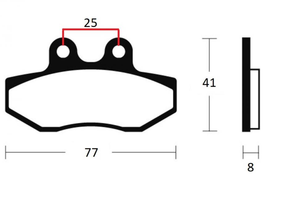 Plaquette de frein Teknix pour moto Beta 50 RR Neuf